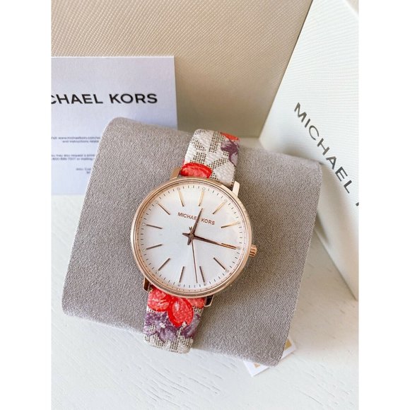 Michael Kors Pyper Three-Hand Floral Watch main image 6